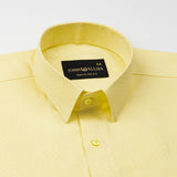 Belagio Lamon Yellow Printed Cotton Shirt - John Ellies