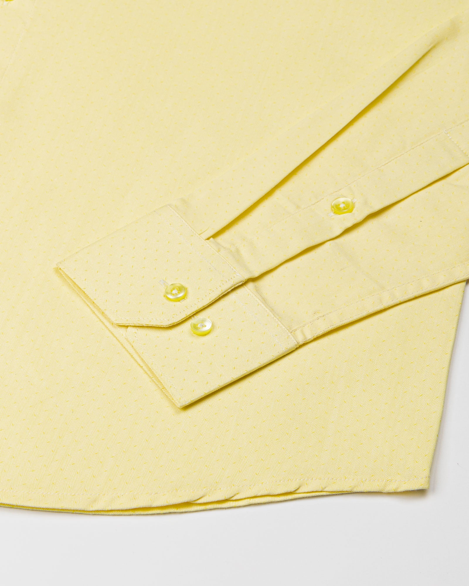 Belagio Lamon Yellow Printed Cotton Shirt - John Ellies