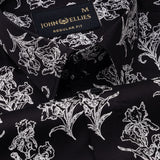 Belagio Black Printed Cotton Shirt - John Ellies