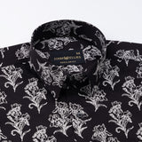 Belagio Black Printed Cotton Shirt - John Ellies