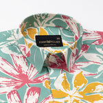 Belagio Olive Printed Cotton Shirt - John Ellies