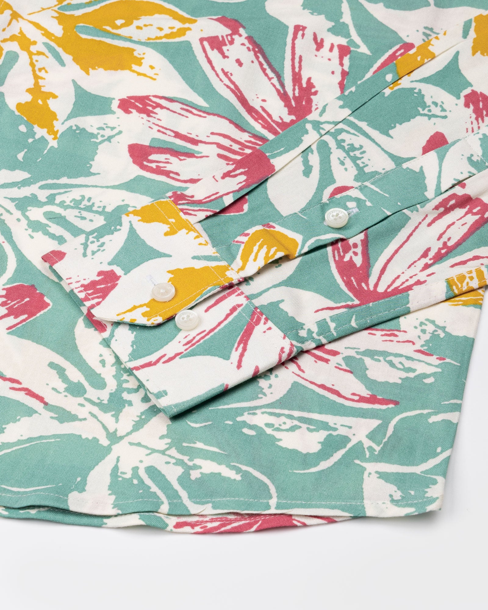 Belagio Olive Printed Cotton Shirt - John Ellies