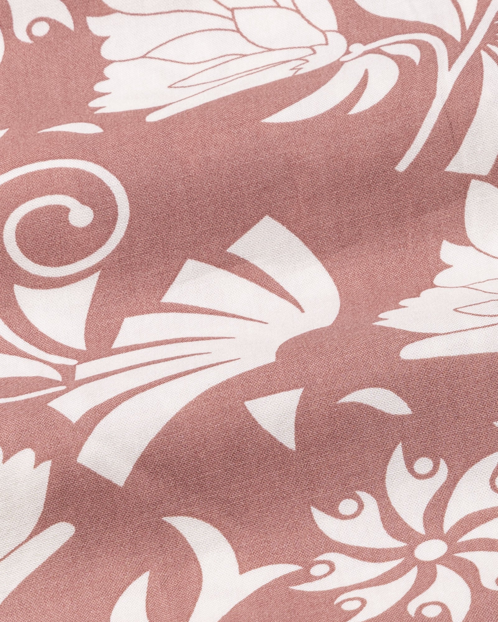 Belagio Peach Printed Cotton Shirt - John Ellies