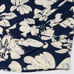 Belagio Navy Blue Printed Cotton Shirt - John Ellies