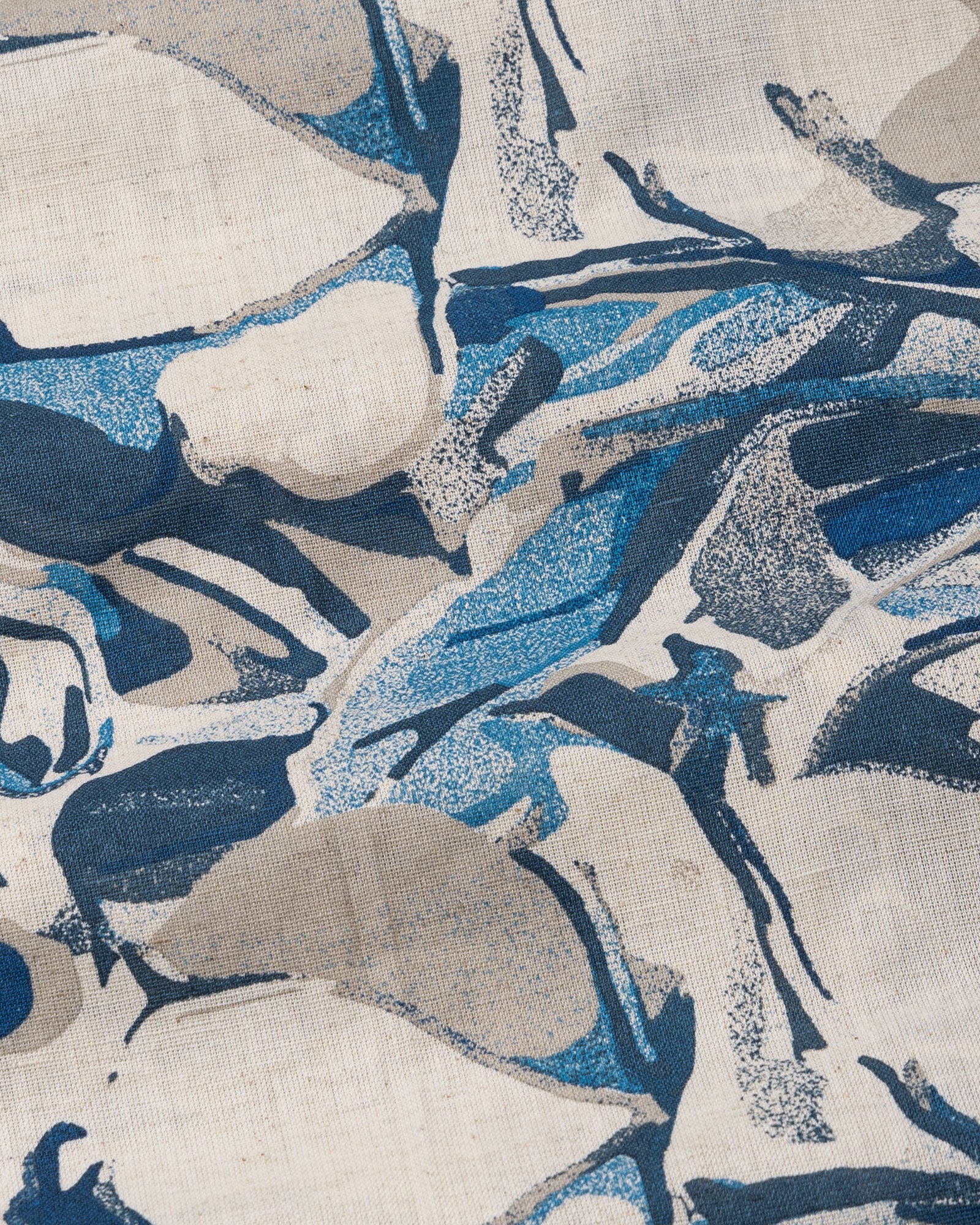 Belagio Royal Blue Printed Cotton Shirt - John Ellies