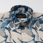 Belagio Royal Blue Printed Cotton Shirt - John Ellies