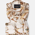 Belagio Gold Printed Cotton Shirt - John Ellies