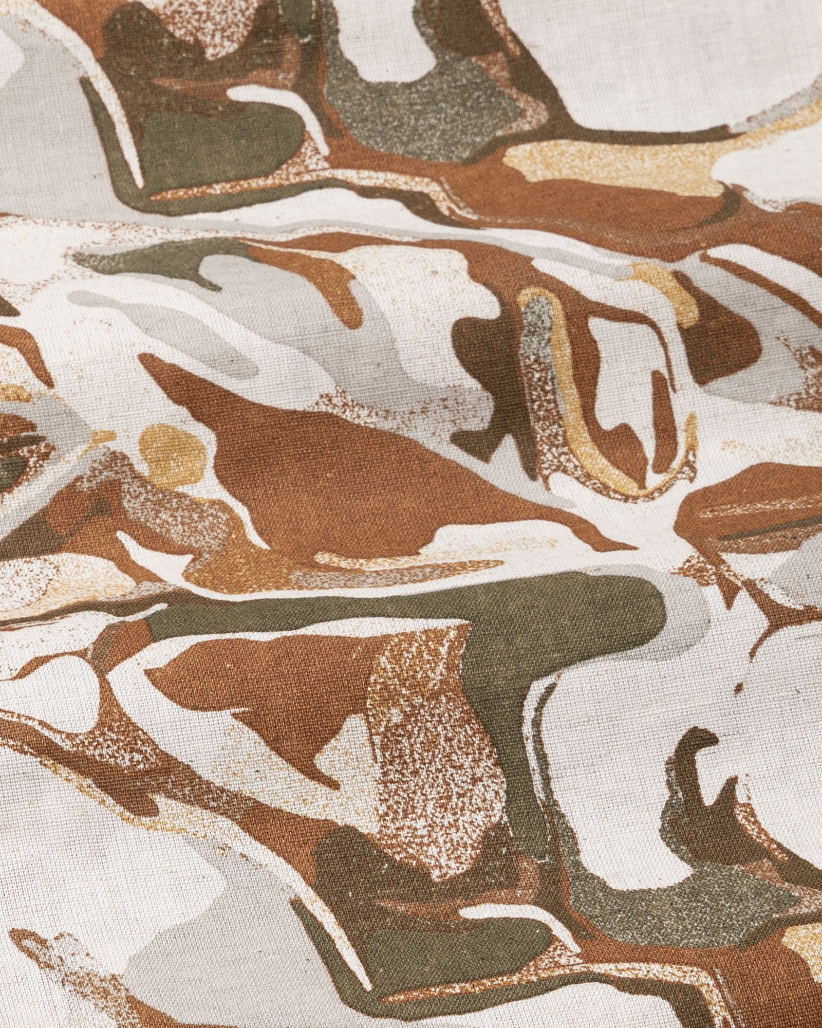 Belagio Gold Printed Cotton Shirt - John Ellies