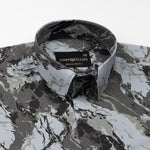 Belagio Army Green Printed Cotton Shirt - John Ellies