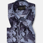 Belagio Purple Printed Cotton Shirt - John Ellies