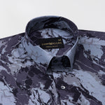 Belagio Purple Printed Cotton Shirt - John Ellies