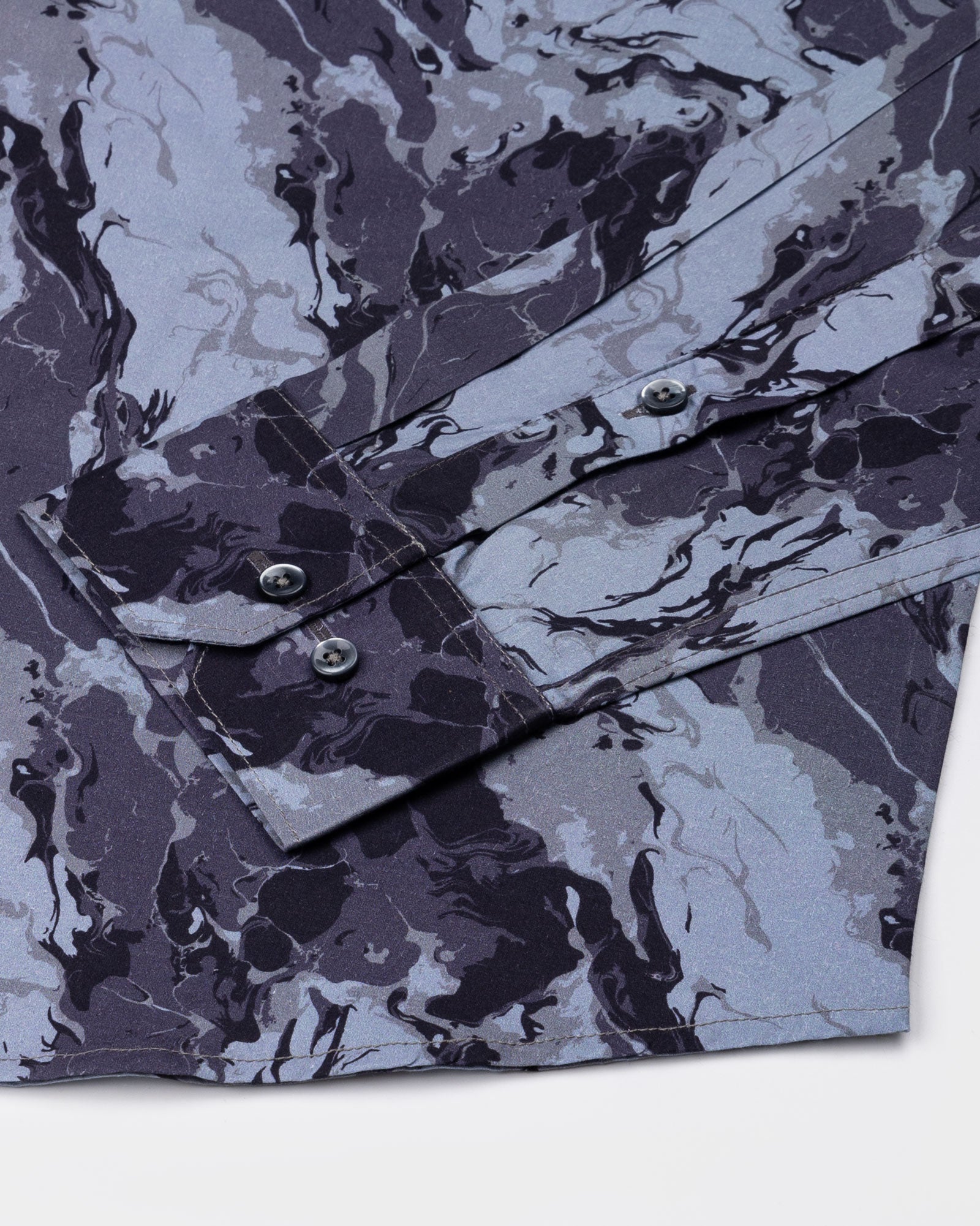 Belagio Purple Printed Cotton Shirt - John Ellies