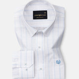 Arezo Sky Blue Stripes Linen Shirt - John Ellies