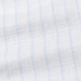 Arezo Sky Blue Stripes Linen Shirt - John Ellies