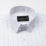 Arezo Sky Blue Stripes Linen Shirt - John Ellies