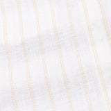 Arezo Cream Stripes Linen Shirt - John Ellies