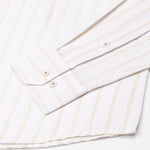 Arezo Cream Stripes Linen Shirt - John Ellies