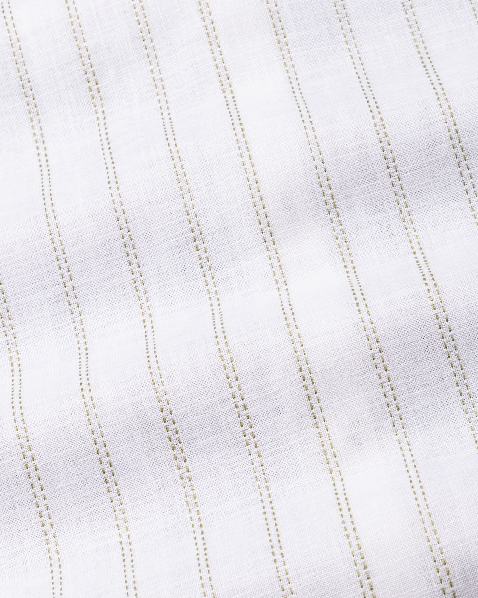 Arezo Olive Stripes Linen Shirt - John Ellies
