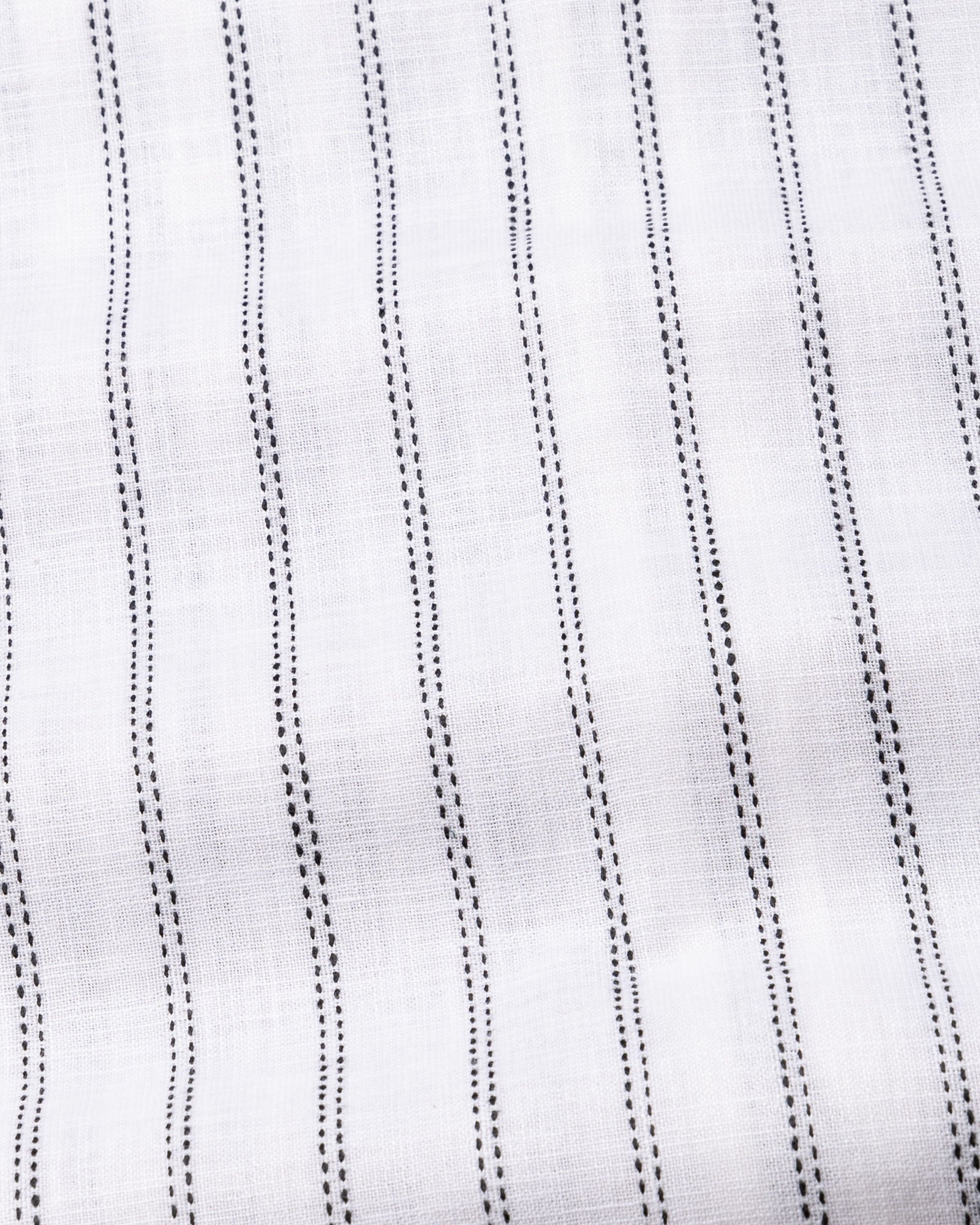 Arezo Black Stripes Linen Shirt - John Ellies