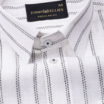 Arezo Black Stripes Linen Shirt - John Ellies
