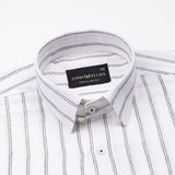 Arezo Black Stripes Linen Shirt - John Ellies