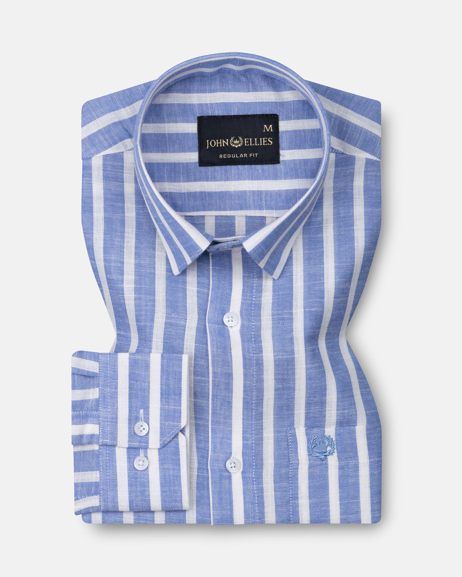 Firenje Blue Stripes Linen Shirt - John Ellies