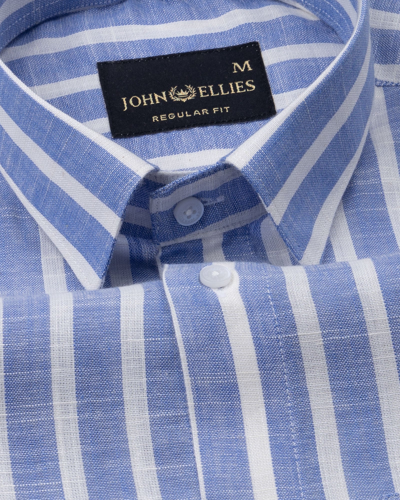 Firenje Blue Stripes Linen Shirt - John Ellies