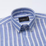 Firenje Blue Stripes Linen Shirt - John Ellies