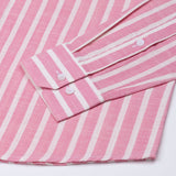 Firenje Pink Stripes Linen Shirt - John Ellies