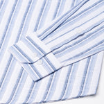 Firenje Steel Blue Stripes Linen Shirt - John Ellies