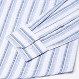 Firenje Steel Blue Stripes Linen Shirt - John Ellies
