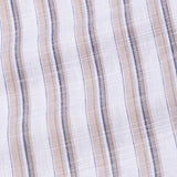 Firenje Brown Stripes Linen Shirt - John Ellies