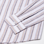 Firenje Brown Stripes Linen Shirt - John Ellies