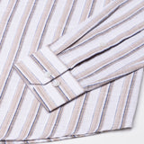Firenje Brown Stripes Linen Shirt - John Ellies