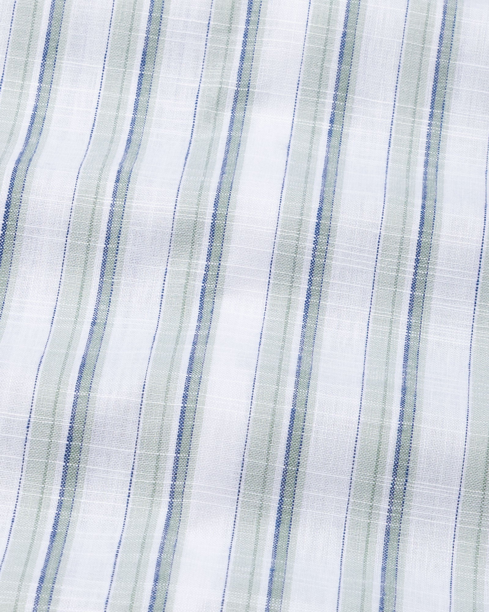 Firenje Olive Stripes Linen Shirt - John Ellies