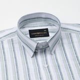 Firenje Olive Stripes Linen Shirt - John Ellies