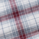 Vender Maroon & Grey Check Linen Shirt - John Ellies