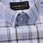 Vender Lavender Check Linen Shirt - John Ellies