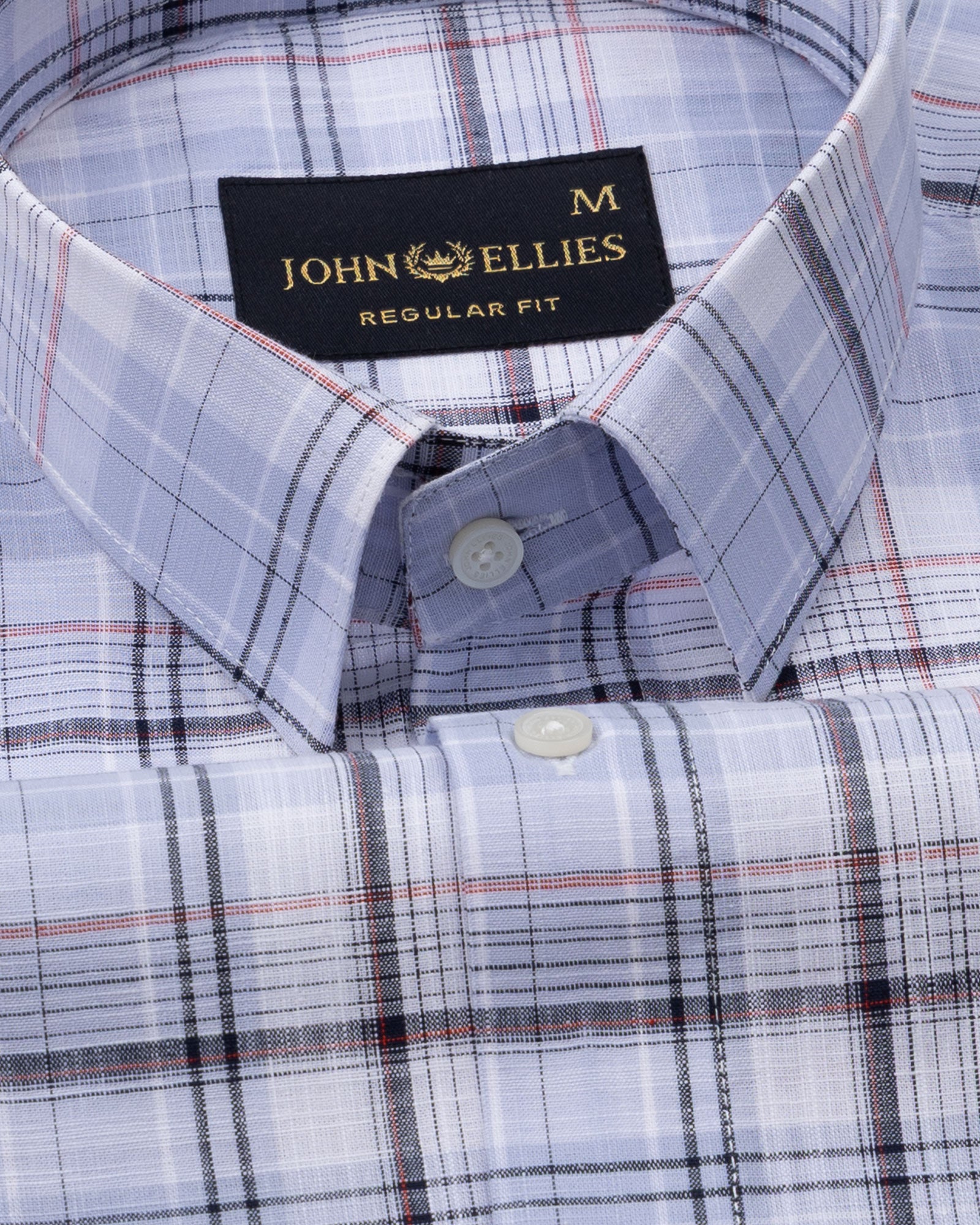 Vender Lavender Check Linen Shirt - John Ellies