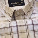 Vender Yellow Check Linen Shirt - John Ellies
