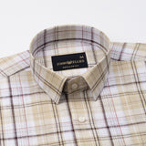 Vender Yellow Check Linen Shirt - John Ellies