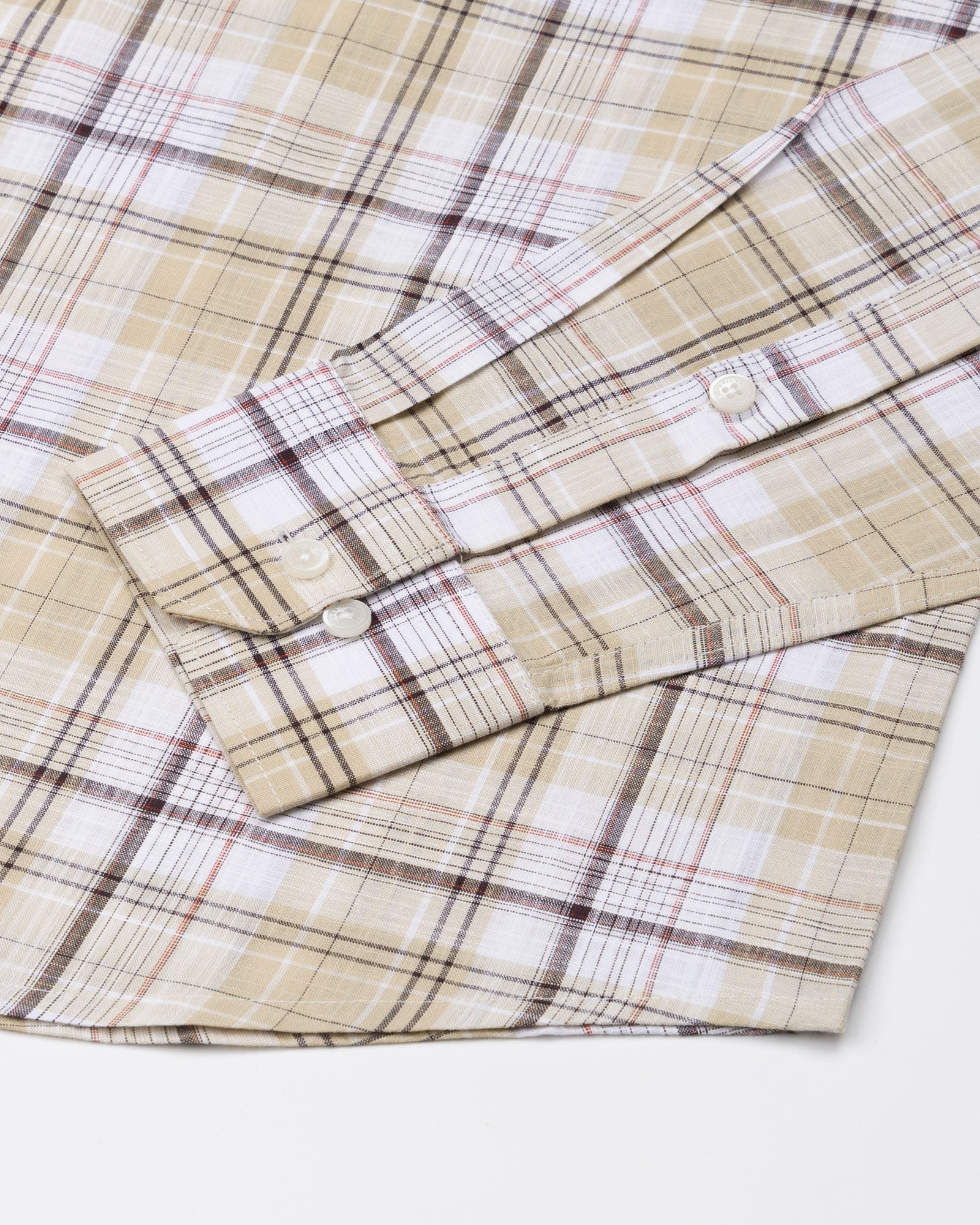 Vender Yellow Check Linen Shirt - John Ellies
