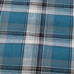 Vender Teal Check Linen Shirt - John Ellies