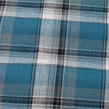 Vender Teal Check Linen Shirt - John Ellies