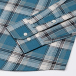 Vender Teal Check Linen Shirt - John Ellies