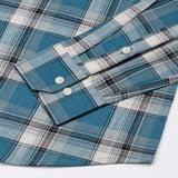Vender Teal Check Linen Shirt - John Ellies