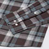 Vender Brown Check Linen Shirt - John Ellies