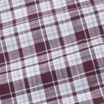 Vender Maroon Check Linen Shirt - John Ellies