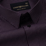 Marquis Purple Stripes Cotton Shirt - John Ellies