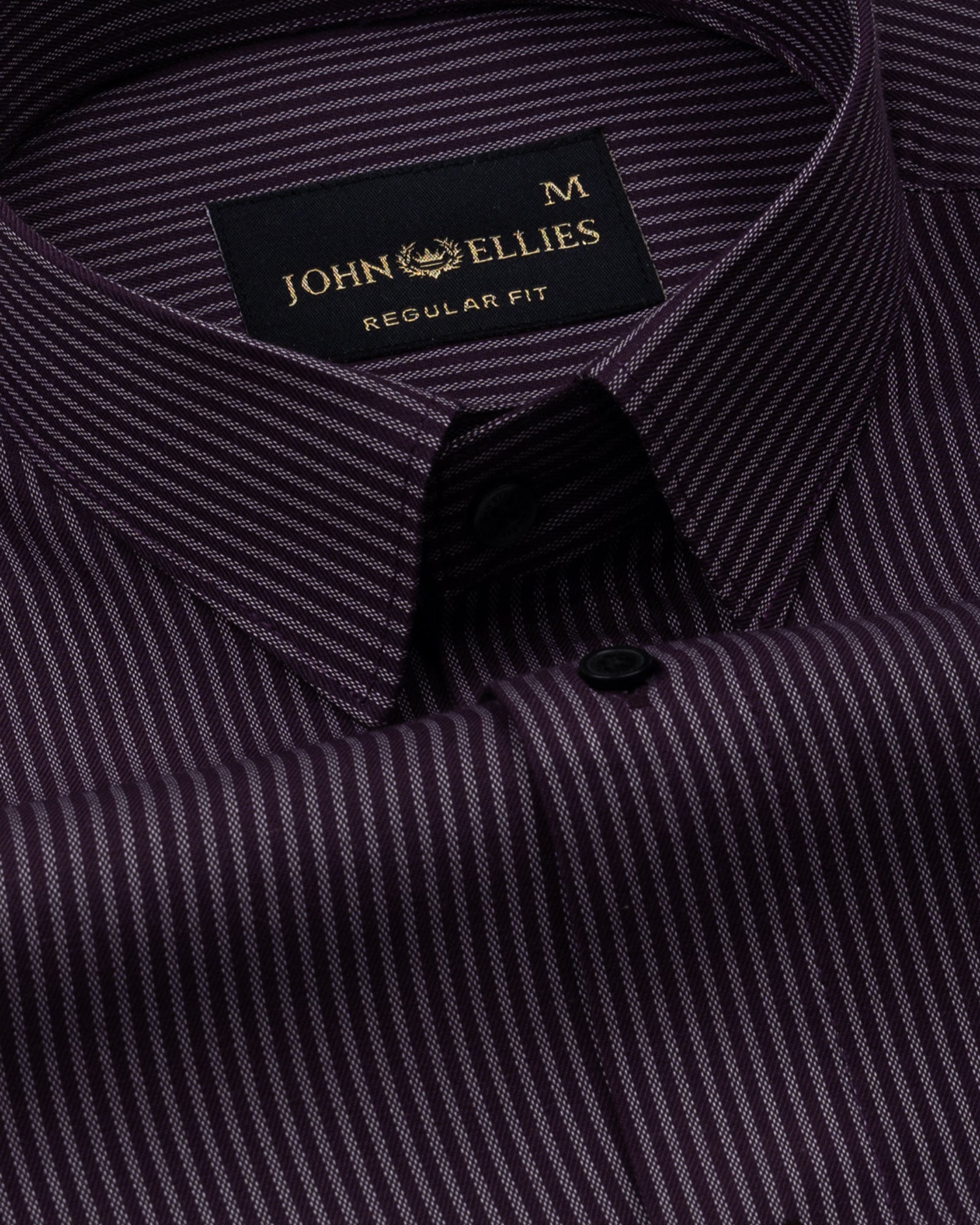 Marquis Purple Stripes Cotton Shirt - John Ellies